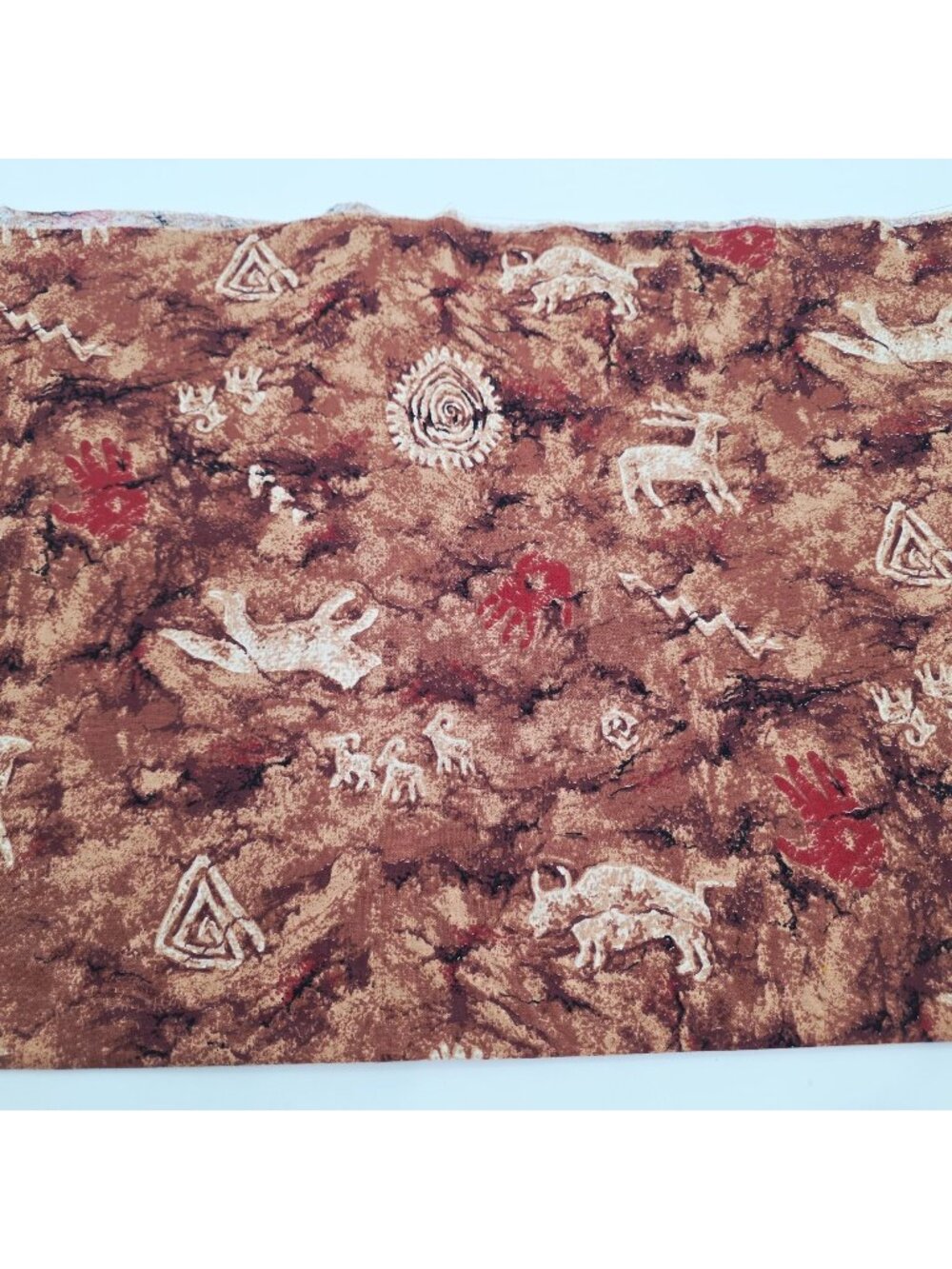 Petroglyph Primitive Cave Art Native Legacy Fabric Cave Art Springs 29" 44" Wide